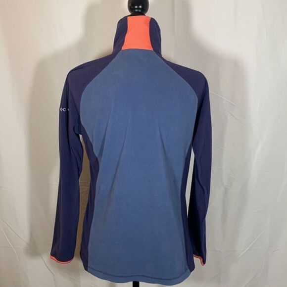 Columbia Blue Fuzzy Fleece Half-Zip Sweater - Picture 6 of 10